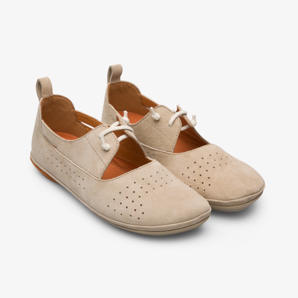 Bailarinas Camper Right Mujer - Beige | Camper Online + 0627WFEZA